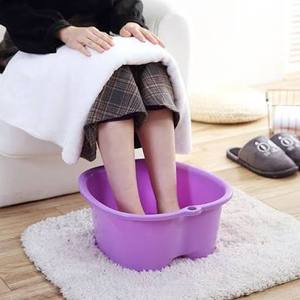 Bassin de bain de pieds portable en plastique HALO, baignoire profonde pour les pieds avec support surélevé, seau de spa domestique pour la maison OEM ODM - Product Image 4