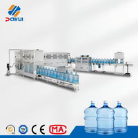 Machine de remplissage d'eau automatique 450 BPH pour barils PET de 5 gallons, ligne de production pour usine d'eau minérale, vente directe