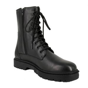 Stivali da Lavoro Estivi da Uomo in Pelle Nera Stile Britannico Premium con Cerniera Laterale Stivali da Motociclista - Product Image 3