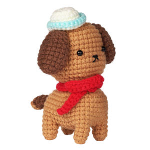Kit de crochet pour chien fait main avec fil végétal bricolage tricot Amigurumi crochet artisanat comprend motif vidéo pour poupée de fil de chiot - Product Image 6