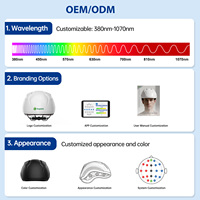 Système EEG QEEG professionnel, Neurofeedback, Casque cérébral PBM, 810nm 1070nm, OEM ODM, Casque à infrarouge proche pour le bien-être des personnes âgées