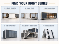 Casa Prefabricada de Aluminio Resistente a Terremotos, Estructura de Acero, Cápsula Espacial para Zonas Climáticas Hostiles, Villa, Oficina, Diseño Moderno