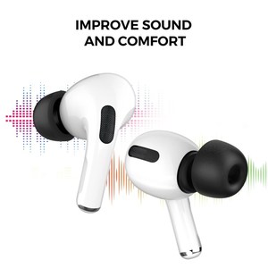 WG28 1 paire d'embouts d'écouteurs étanches taille S pour <span class=keywords><strong>Apple</strong></span> <span class=keywords><strong>AirPods</strong></span> Pro 2 embouts d'écouteurs Bluetooth en mousse à mémoire de rechange - Product Image 3