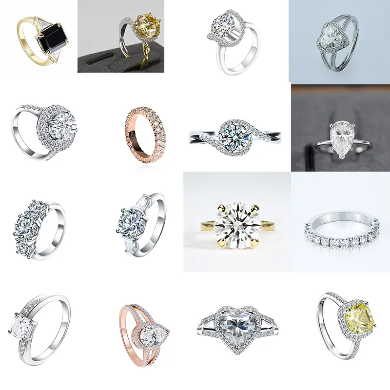 XINGYUE Customize Ring Jewelry VVS 925 Silver Moissanite Diamond Engagement Ring 14K 18K Gold Gemstone Finger Jewelry