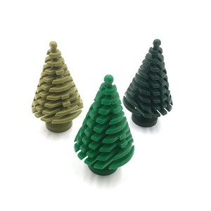 3471 4x4x6 <span class=keywords><strong>2</strong></span>/<span class=keywords><strong>3</strong></span> árbol pino montaje DIY planta bloque de construcción juguete de construcción educativo para árbol de Navidad Moc ladrillo juguete - Product Image 4