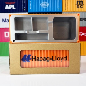 Hapag Lioyd Personalized <strong>Custom</strong> Logo Miniature <strong>Container</strong> Business Gift Plastic Crafts <strong>Pen</strong> Holder Box Shipping <strong>Container</strong> Model - Product Image 5