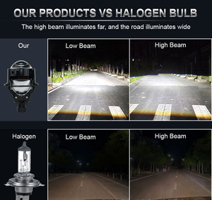 Hot Sale 12V 65W Car Super Bright <strong>LED</strong> Projector Lens High Power High and Low Beam Bi <strong>Led</strong> Projector <strong>LED</strong> Head Light - Product Image 6