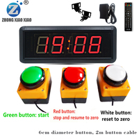 Chronomètre LED 4 chiffres de 1,8 pouce avec bouton, compte à rebours de 10 secondes, idéal pour les jeux interactifs, les compétitions et l'entraînement (vente en gros)
