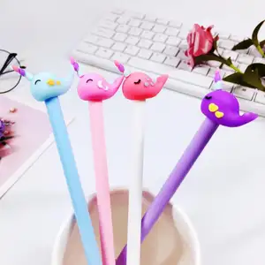 Cartoon cute whale pen expressions ball pen kawaii mulit function kids pen