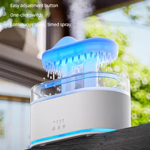 7-Color Lights Household Rain Cloud Humidifier Raindrop-Style Water Drip Raincloud Essential Oil Diffuser Rainy Aroma Diffusor