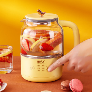 กาต้มน้ำไฟฟ้าไวเฟอร์ 1 ลิตร หม้อสุขภาพพร้อมฟังก์ชั่นอุ่นร้อนสำหรับชงชาและทำซุป - Product Image 1