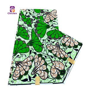 Cotone africano pettinato Batik tessuto stampato a cera olandese tessuto africano moda Hollandais perizoma scuola | Abito Festival all'ingrosso - Product Image 2