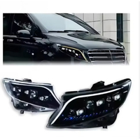Phares de remplacement LED pour Mercedes-Benz Vito W447 2016-2025, lentille de projecteur effet pluie de météores, mise à niveau style Maybach