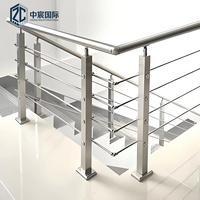 Système de garde-corps en acier inoxydable Zhongchen pour escaliers et porches, balustrade de protection en métal pour la construction extérieure