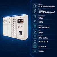 Armoire de distribution électrique de haute qualité série 380V 30kA 400A-1600A à tiroirs extractibles pour armoire de contrôle d'alimentation de bâtiment commercial