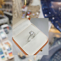 Bague de Fiançailles et de Mariage Tendance en Or Blanc 14K avec Moissanite Ovale 2CT 1,8 mm Sertie en Canal pour Femme et Homme - Cadeau et Anniversaire
