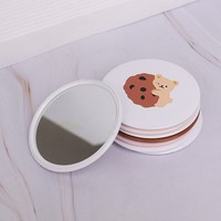 Espejo de maquillaje para niños de celebridades de Internet, espejo de maquillaje lindo de viento INS para estudiantes, espejo de maquillaje de mano pequeño portátil