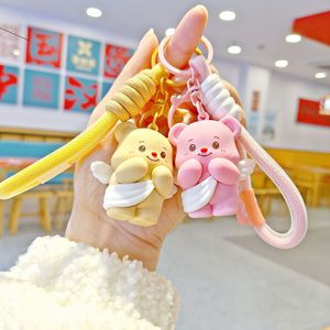 Nouveau porte-clés en silicone sur le thème de l'ours pour couple - Accessoires de couple doux et affectueux qui se vendent bien - Product Image 5
