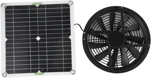 Ventilador de Extracción de Aire <span class=keywords><strong>Solar</strong></span> de 10 Pulgadas y 100 W, Impermeable, de Plástico, 3000 RPM, Mini Ventilador para Invernadero, Gallinero, Caseta para Perros, Camping - Product Image 6