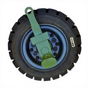 त्वरित हटाने योग्य रियर रबर कैस्टर व्हील सेट स्टील हब रिम और स्पिंडल के लिए स्पिंडल - Product Image 1