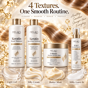 Ensemble Shampooing et Après-Shampooing à la Kératine Marque Blanche Sans Sulfate Sans Parabène à l'Huile d'Argan Lissant et Réparateur pour Femmes - Product Image 3