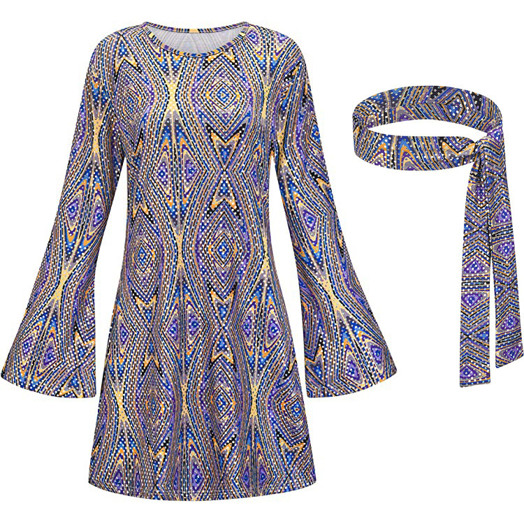 purple midi dress Pocketed Blouson Dress in Italian Fig Italian Fig / XS