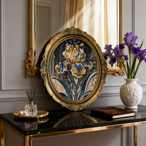 กรอบรูปไม้สีทองโบราณทรงกลมแบบเรียบง่าย เป็นมิตรกับสิ่งแวดล้อม สไตล์ยุโรปย้อนยุค สำหรับตกแต่งห้องนั่งเล่น โชว์รูปภาพ - Product Image 2