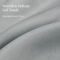 Rideaux occultants de luxe 460g à tissage haute densité, toucher doux et lisse, avec œillets, prêts à poser