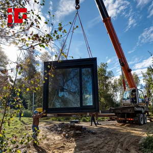 Cabina <span class=keywords><strong>de</strong></span> montaña contemporánea, plan <span class=keywords><strong>de</strong></span> casa <span class=keywords><strong>de</strong></span> <span class=keywords><strong>madera</strong></span> con envoltura alrededor del porche trasero, marco <span class=keywords><strong>de</strong></span> acero <span class=keywords><strong>de</strong></span> calibre ligero, edificio <span class=keywords><strong>de</strong></span> estructura <span class=keywords><strong>de</strong></span> Villa - Product Image 5