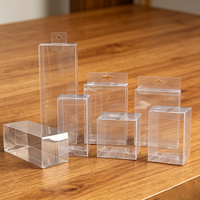 Boîte d'emballage en plastique transparent sur mesure, en matériaux mixtes, pliable, à assembler soi-même, pour figurine de personnage en vinyle
