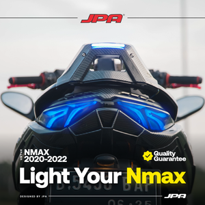 Accessoires de moto dossier nouveau Nmax 155 type Transformateur petit dossier avec lumière pour nouveau <span class=keywords><strong>yamaha</strong></span> nmax 155 <span class=keywords><strong>125</strong></span> 2020 <span class=keywords><strong>2021</strong></span> - Product Image 2