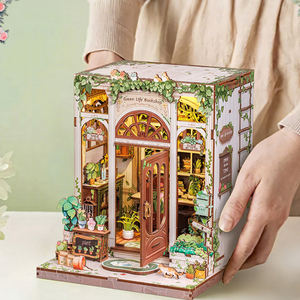 Kit <span class=keywords><strong>de</strong></span> fabrication artisanale en bois pour porte-livres - Puzzle 3D Fleur Cottage Décoration créative <span class=keywords><strong>de</strong></span> bureau à domicile et idée <span class=keywords><strong>de</strong></span> cadeau <span class=keywords><strong>de</strong></span> Noël unique - Product Image 5