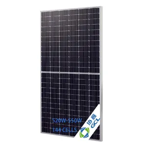 High Quality With good price pv solar panel 520W-555 W/ GCL-M10/72GDF 520W 144 cell Half Cell monocrystalline Solar Panels