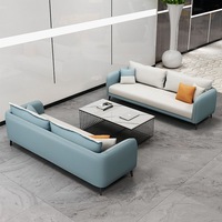 Canapé de bureau moderne et élégant en cuir, 6 places, sectionnel, idéal pour les réunions et le salon – Offre spéciale