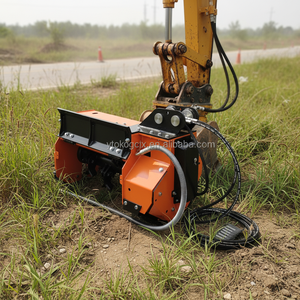 Broyeur à fléaux GONGMA pour engins de construction, mini-excavatrice 4-9 tonnes, roulement de boîte de vitesses, matériau Q355B+NM500, boîte en bois bleue 1 - Product Image 4