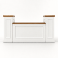 Comptoir de bar modulaire moderne en 3 parties, design pliable avec surface en bois de pin, pour la décoration de mariage, d'événements, de fêtes et de banquets