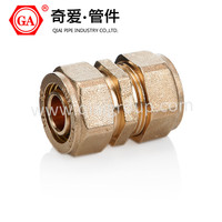Raccord de compression GA-3809, embout droit, douille égale pour tuyau PEX, tuyau PPR, embout S1620 à S2632