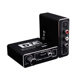 Цифровой аудиодекодер 5,0, аудиопреобразователь, черный мини-цифровой аудиоприемник, экстрактор, аналоговый звуковой аудиоадаптер, усилитель