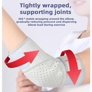 Manchon de compression respirant pour le coude avec pression bidirectionnelle pour le soutien du coude lors du tennis et du fitness - Product Image 2