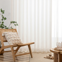 Rideau plissé moderne XinLan Sheer 2026 en polyester, nouveau style, translucide et occultant, pour salon et balcon