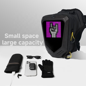 Tas Pinggang Motor Pria Anti Air LED, Tas Samping Sepeda Motor, Tas Selempang Pinggang Ponsel Pintar DIY, Tas Pinggang Motor - Product Image 5