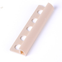 Perfil de Protección de Bordes de PVC Redondo Abierto, Perfil de Protección de Bordes de Plástico, Impermeable, Duradero, de 1 mm, para Decoración de Paredes de Azulejos de Cerámica para Cocina, ISO9001
