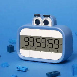 Grappig Ontwerp Kinderen Cartoon Grote Mond Studie Timer Magnetische Aantrekkingskracht Op Muur Digitale Kookwekker