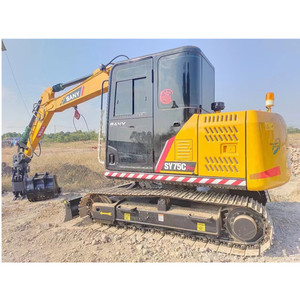 Excavatrice sur chenilles d'occasion SANY SY75C, machine de terrassement d'origine, 7 tonnes, 7,5 tonnes, excavatrice Sany 75 d'occasion - Product Image 1