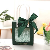 Sacs en papier carton ivoire de luxe personnalisés avec poignées en ruban pour emballage cadeau, utilisation pour bougies, conception gratuite