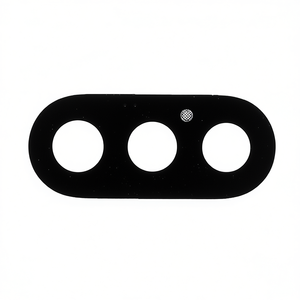 Couverture d'objectif d'appareil photo noire pour iPhone X, design à 3 trous, film protecteur - Product Image 2