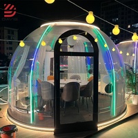 Bulle de maison de dôme géodésique de Somes Glamping de PVC imperméable clair d'événement extérieur