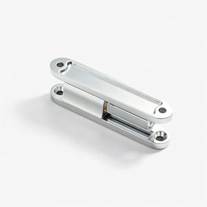 RAXHP Charnière à vis en alliage de zinc, système à came réversible en forme de L, pour porte d'angle carrée verticale à angle droit, style industriel moderne - Product Image 6