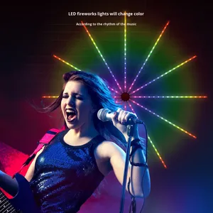 Đèn <span class=keywords><strong>LED</strong></span> dải thông minh điều khiển từ xa, đèn trang trí Giáng sinh, đèn pháo hoa <span class=keywords><strong>LED</strong></span>, đèn pháo hoa <span class=keywords><strong>LED</strong></span>, đồng bộ nhạc trong nhà, tự làm ứng dụng, đèn tiệc - Product Image 3