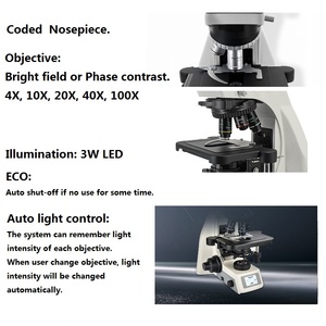 กล้องจุลทรรศน์แบบสามตา Boshida BD-NE610 ซีเรียล 40X-1600X พร้อมระบบเรืองแสง - Product Image 4